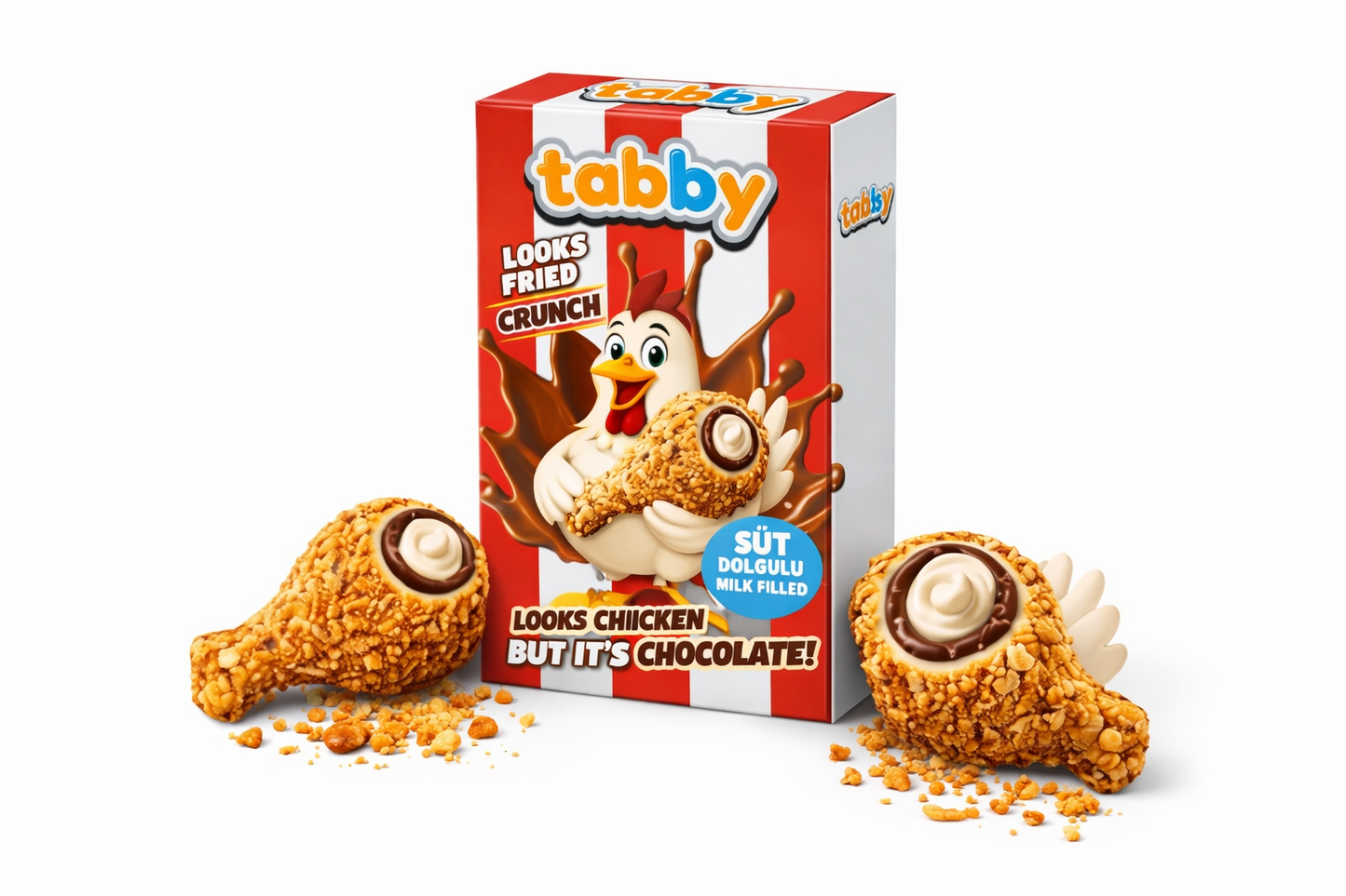 🐔🍫 Tabby Crunch Chocolate – Looks fried, tastes sweet!