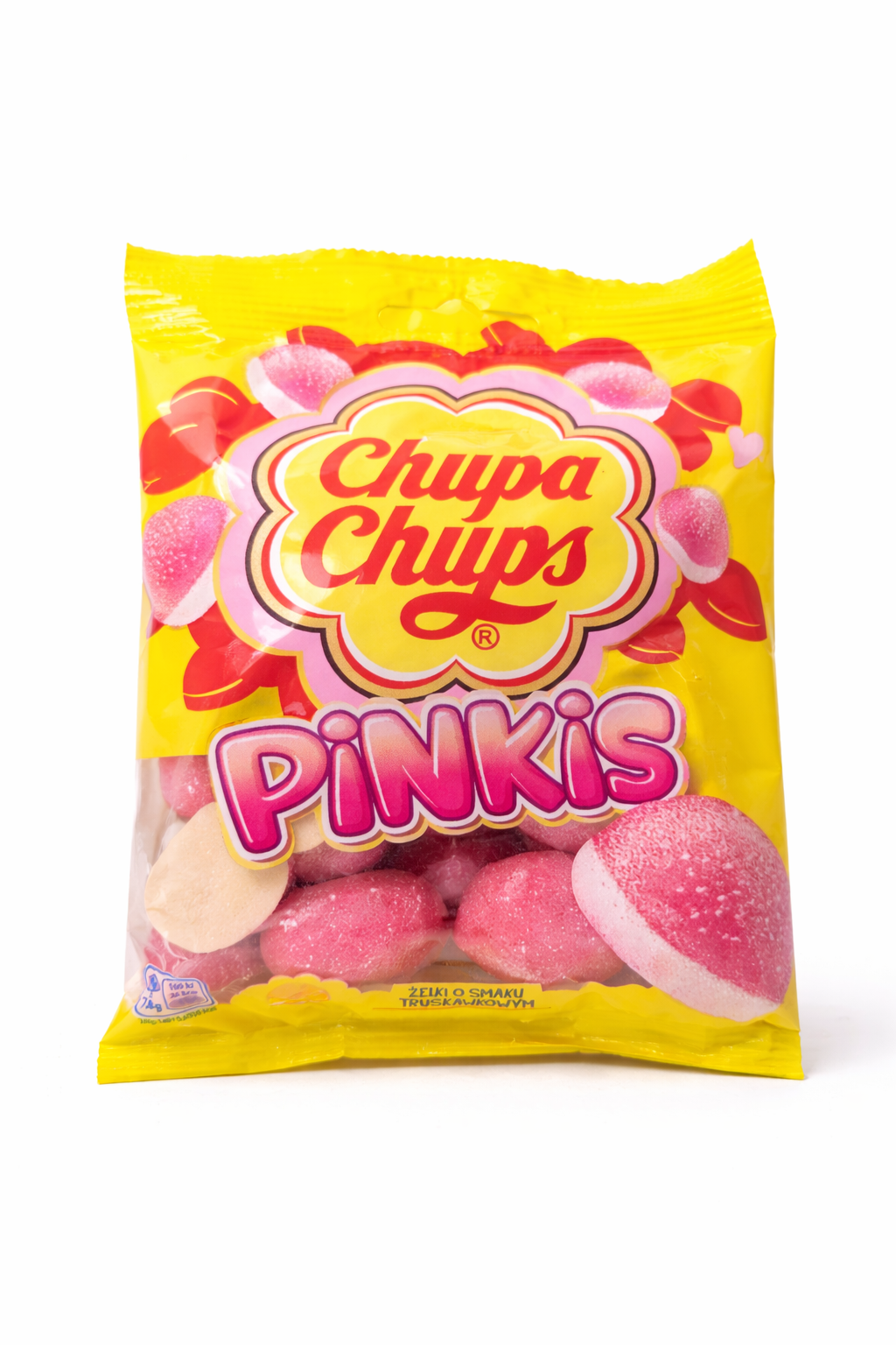 GELATINE Chupa Chups Pinkis – Erdbeer Gelee-Bonbons