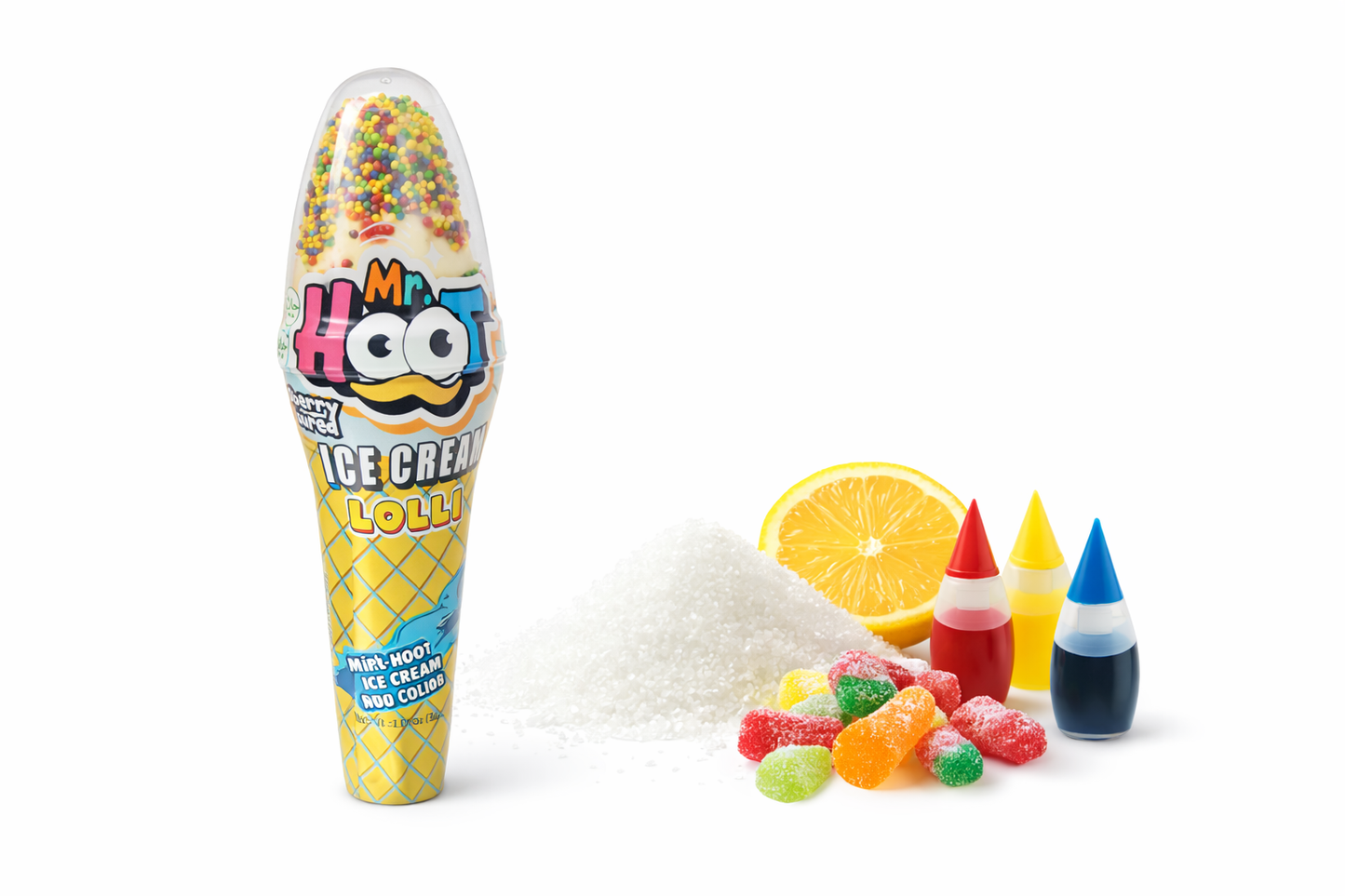 🍦 Mr. Hoot Ice Cream Lolli – süßer Eiscreme-Lolli mit Streuseln