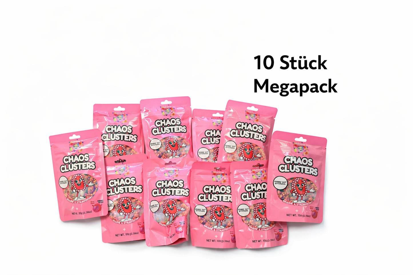 🍬 Chaos Clusters 10 Stück Traube & Erdbeere (Grape & Strawberry)