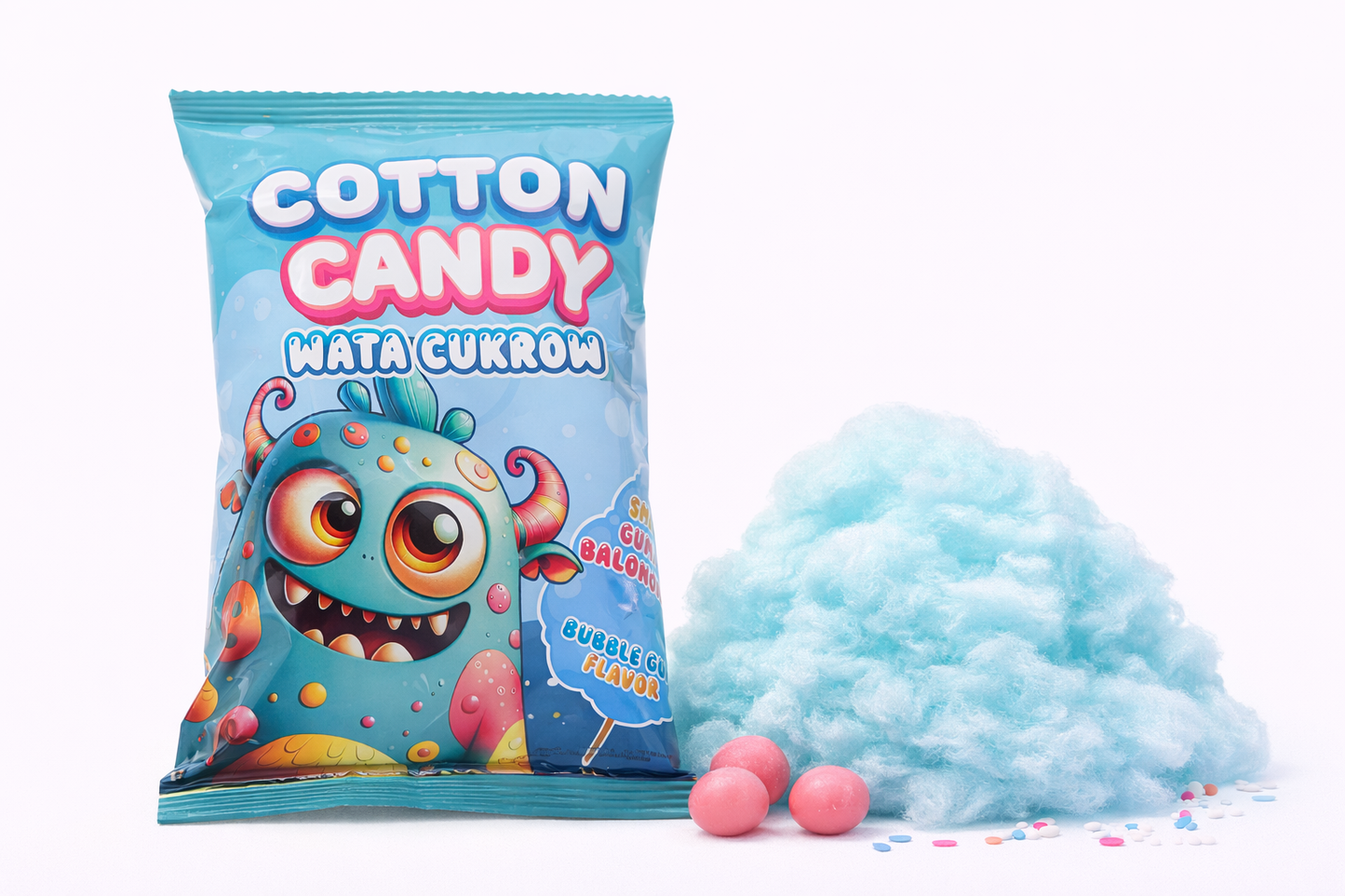 cotton candy Zuckerwatte – Bubble Gum Geschmack 70g