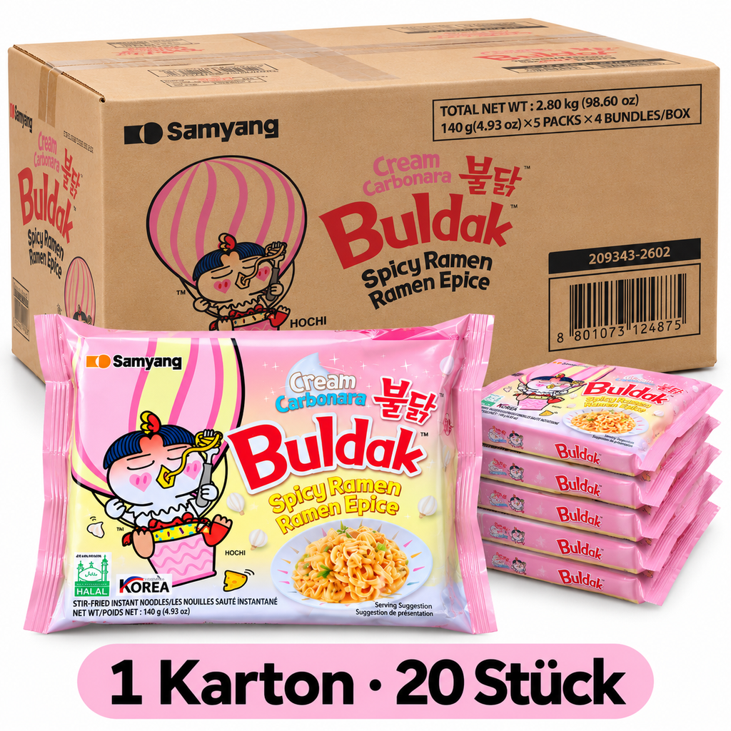 20× 140g Samyang Buldak Spicy Ramen