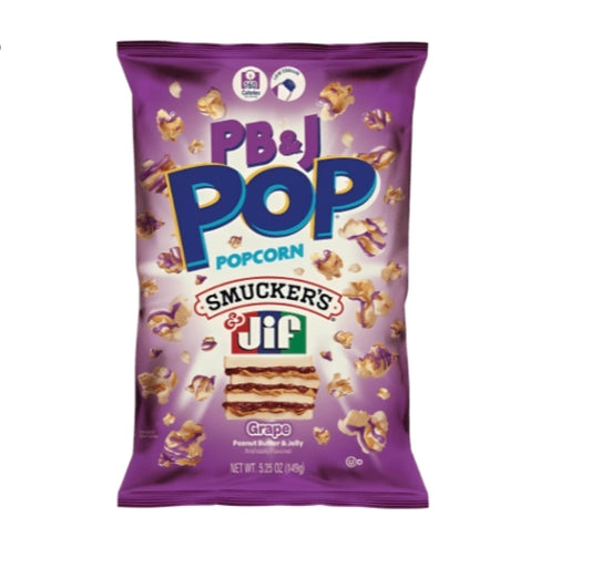 Candy Pop Popcorn Peanut Butter and Jelly Grape 149g