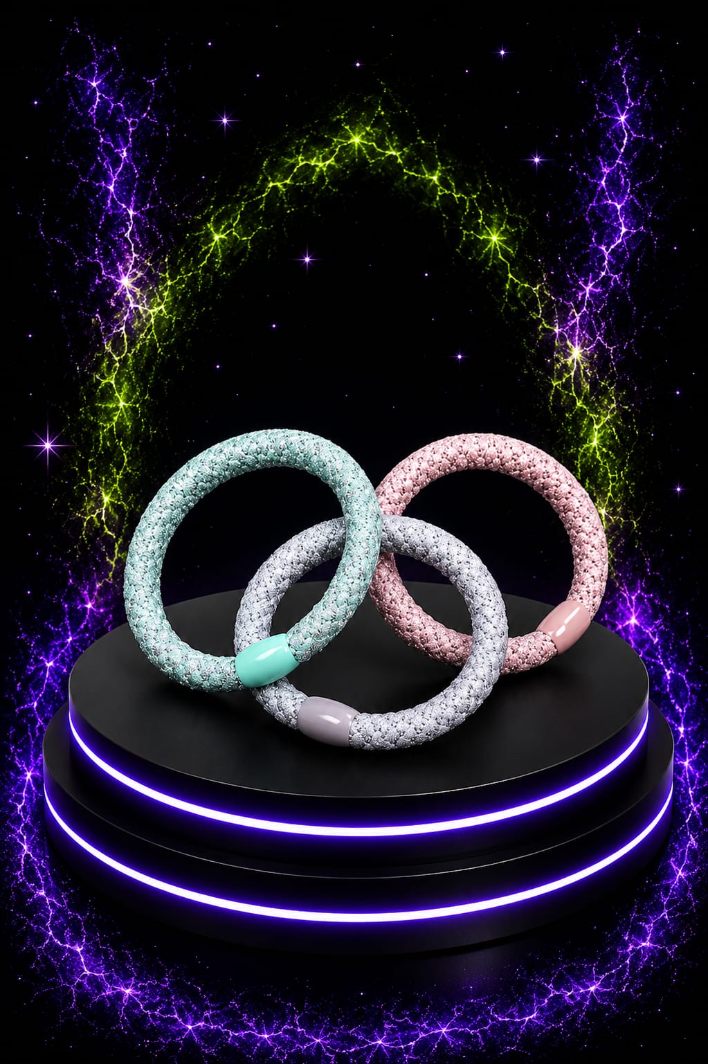 Hairloop® Premium Haargummis 3 er set