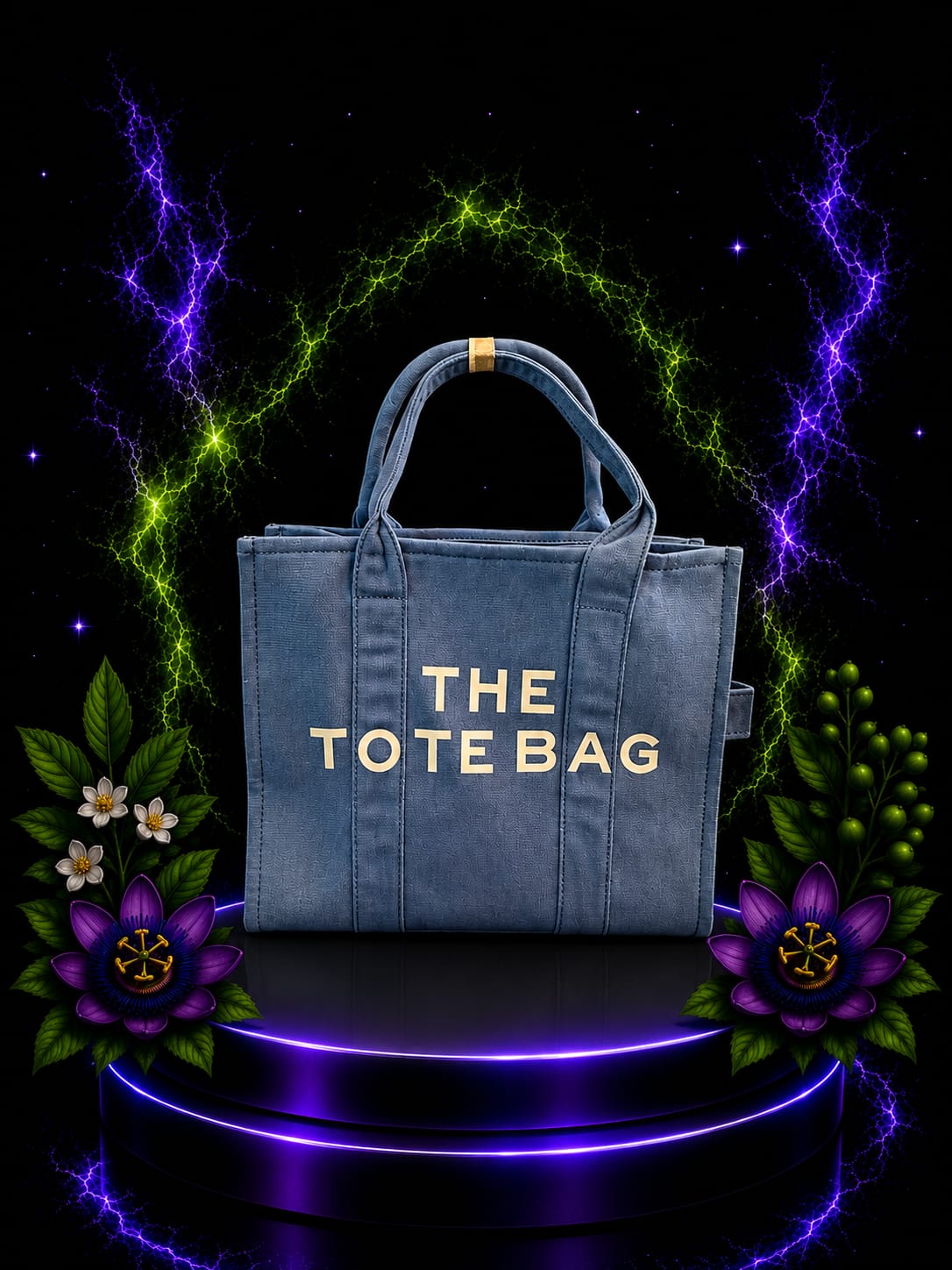 Sky Denim Tote Bag ✨