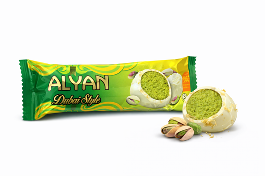 ALYAN Dubai Style – Weiße Schokoladen-Trüffel mit Pistazienfüllung & Knafeh (39 g)