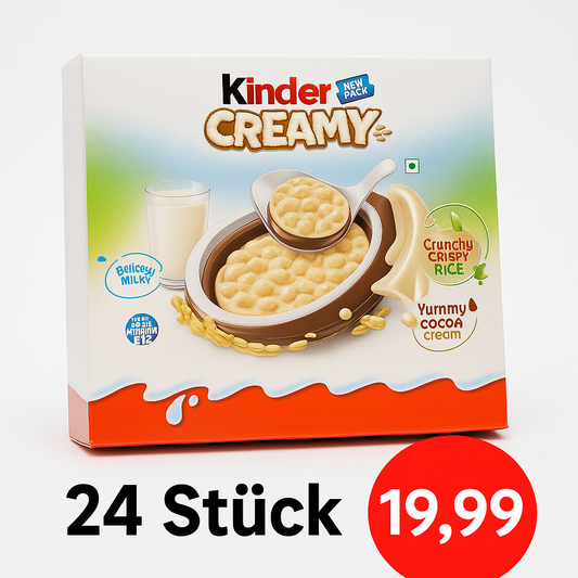 Kinder Creamy Milky & Crunchy 24x19g