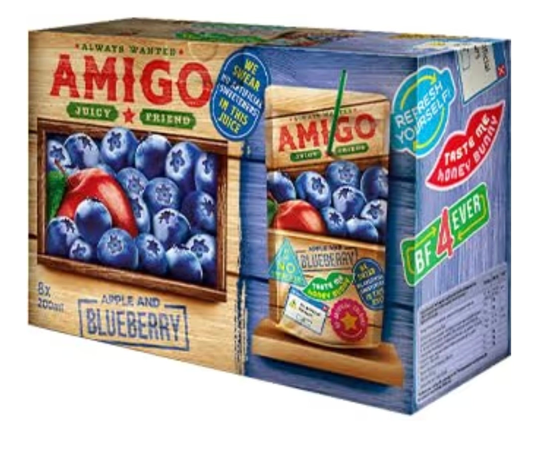 Amigo 8x heidelbeer 200g