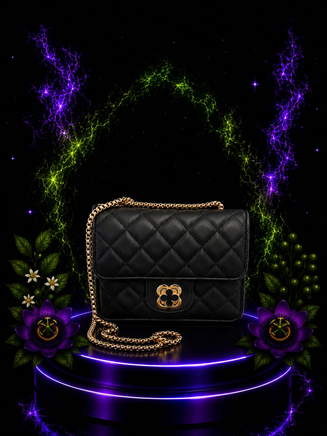 2BA Black Elegance Umhängetasche