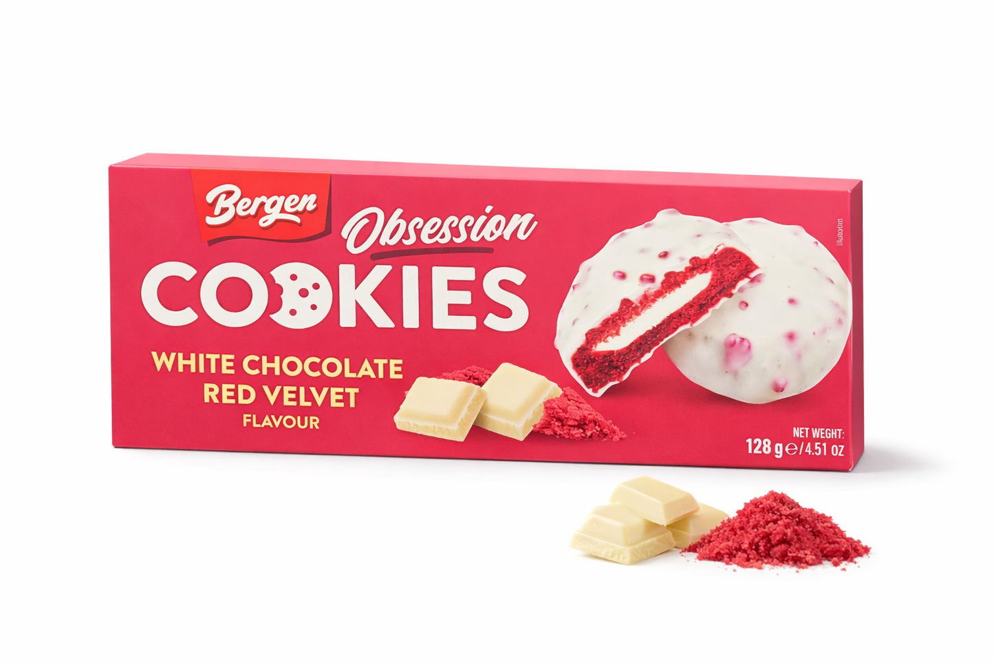 Bergen cookies White Chocolate Red Velvet