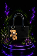 2BA Teddy Charm Black Handtasche