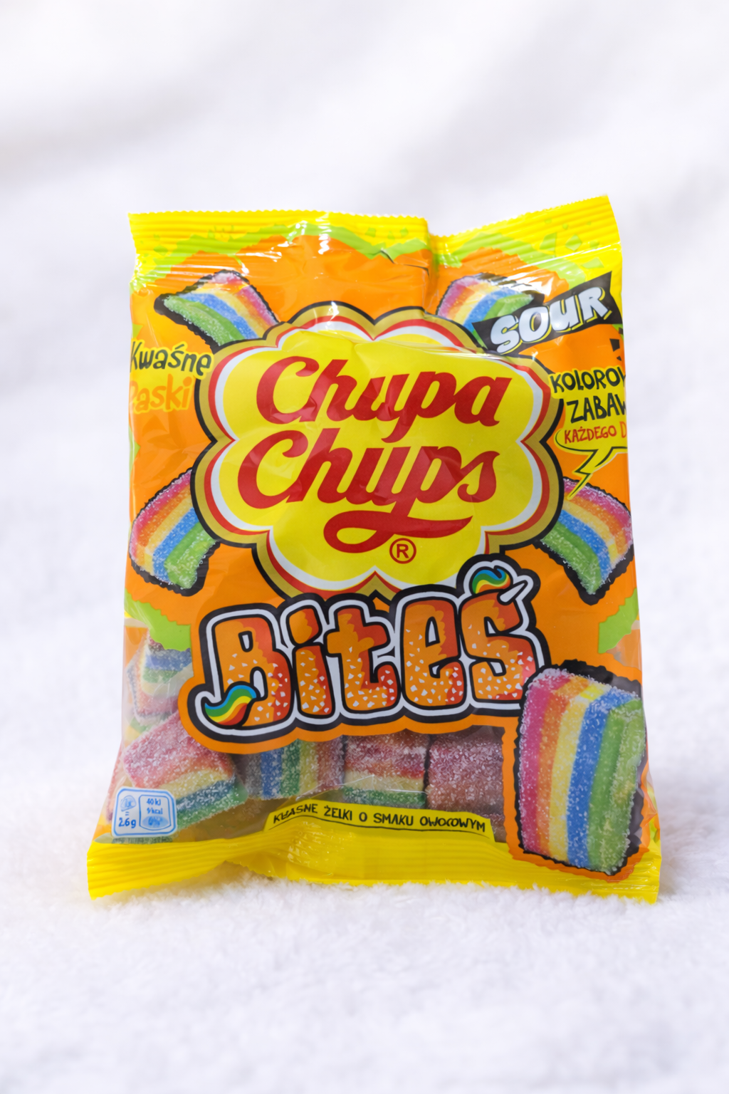🍬 Chupa Chups Bites Sour – Fruchtige Saure Jelly-Bites (90 g)