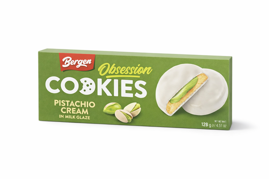 Bergen cookies Pistachio Milk Glanz 128g