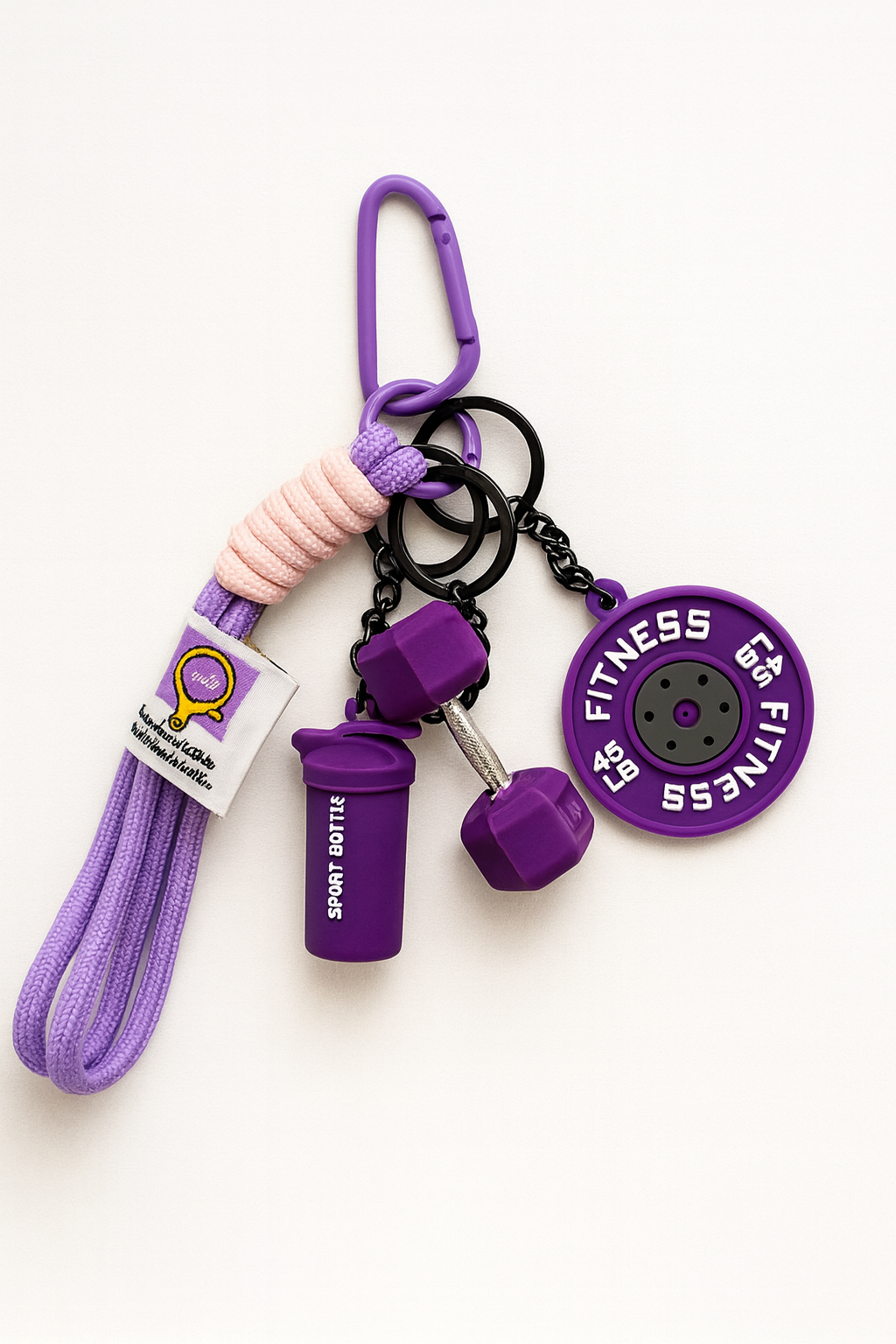 Fittnes Schlüsselanhänger Violet
