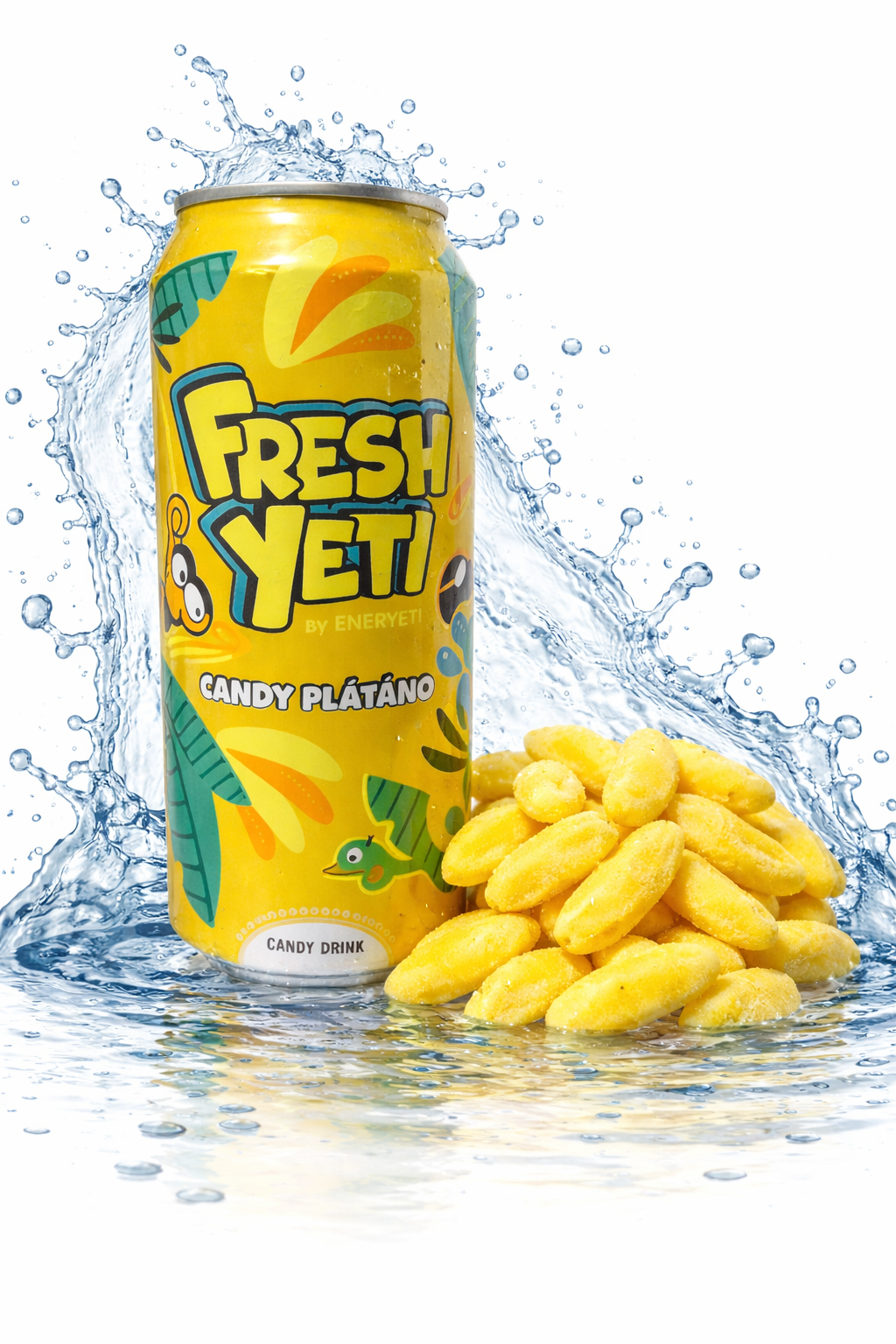 🥤 Fresh Yeti Candy Plátano – Erfrischungsgetränk (500 ml)