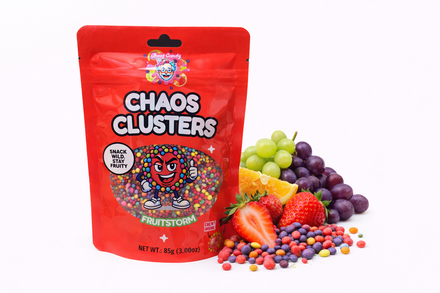 🍬 Chaos Clusters – Fruitstorm 85g