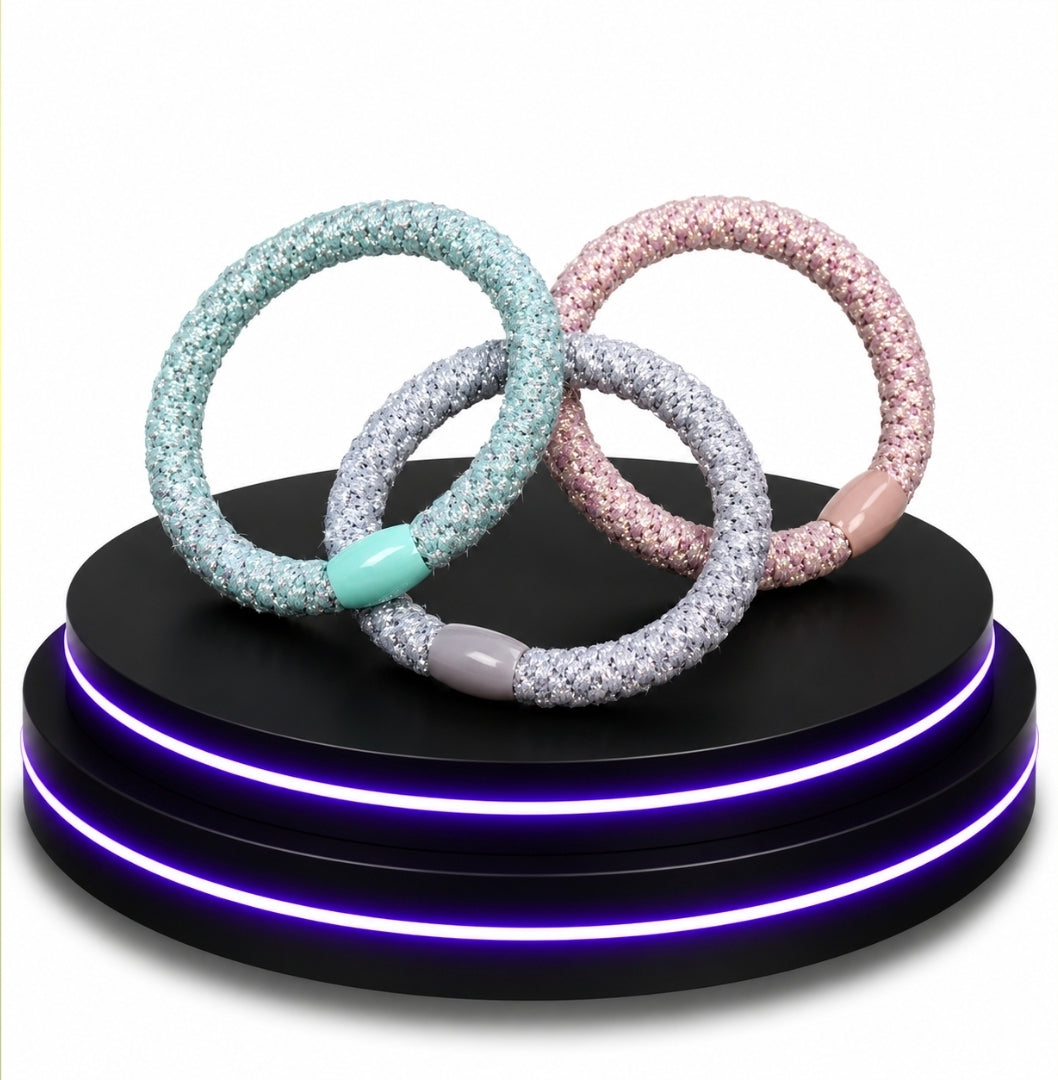 Hairloop® Premium Haargummis 3 er set