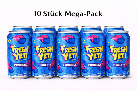 Fresh Yeti 10 Stück 500ml Pintalenguas Waldfrucht Geschmack