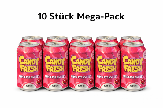 Candy Fresh 10 Stücl 330ml Piruleta Cherry Kirschlolli geschmack