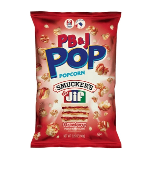 Candy Pop Popcorn Peanut Butter Jelly Strawberry 149g