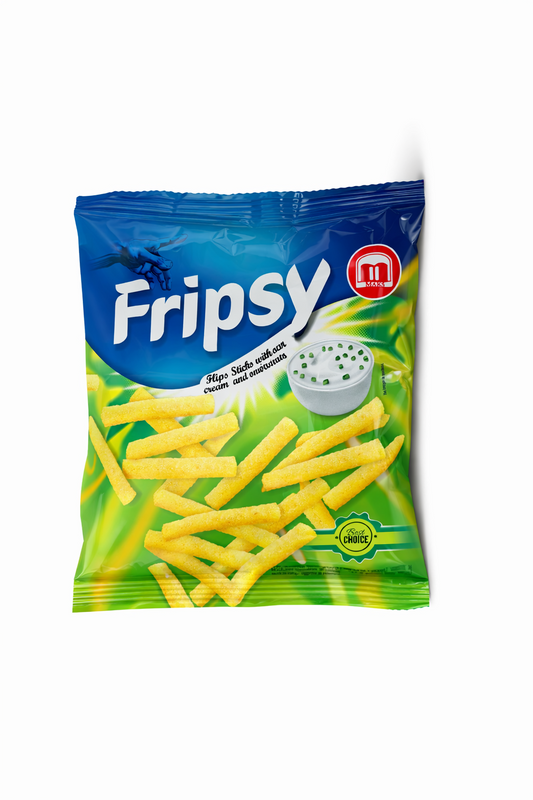 Fripsy Crispy Sticks – Sour Cream & Onion Flavour 40g