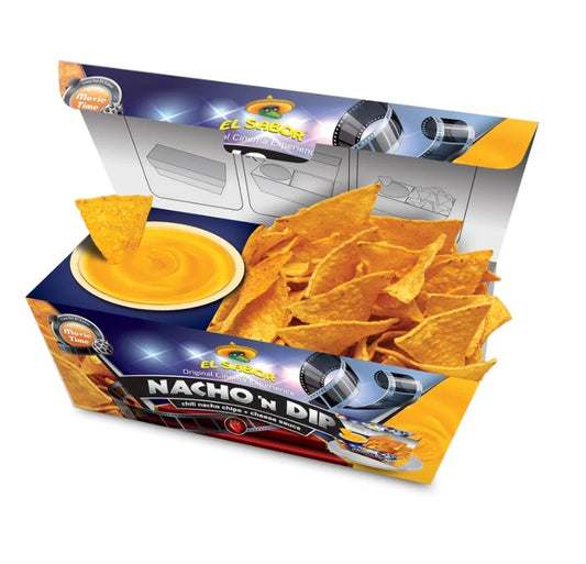 Nacho’n Dip – Chili Nacho Chips + Cheese Sauce 175g